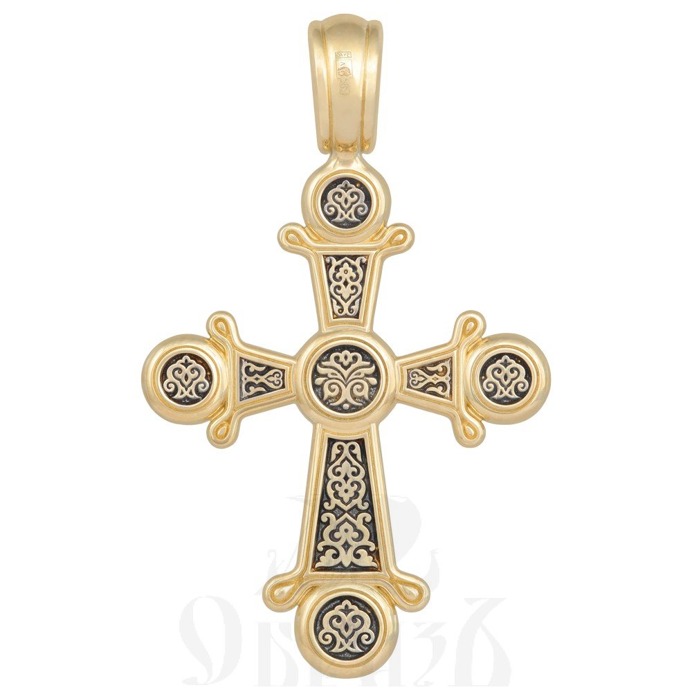 крест «хризма», золото 585 проба желтое (арт. 201.048)