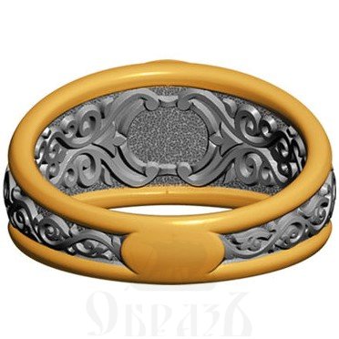 православное кольцо «матрона московская», серебро 925 пробы с золочением (арт. 07.102)