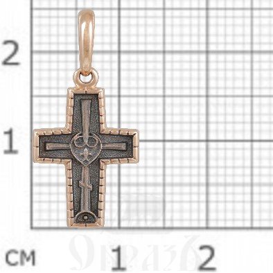 крест «голгофа. молитва», золото 585 проба красное (арт. 201.240-1)